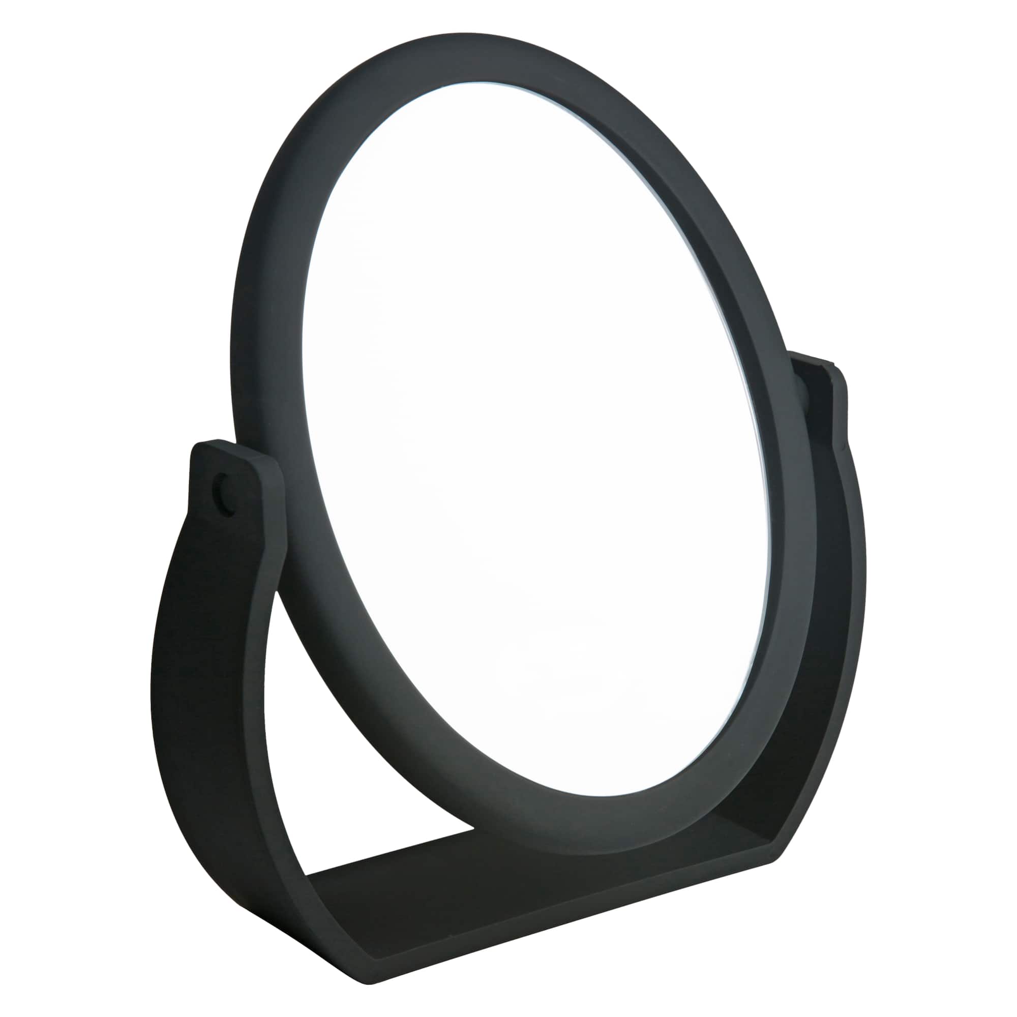 Home Details Swivel 10X Magnification Rubberized Vanity Mirror